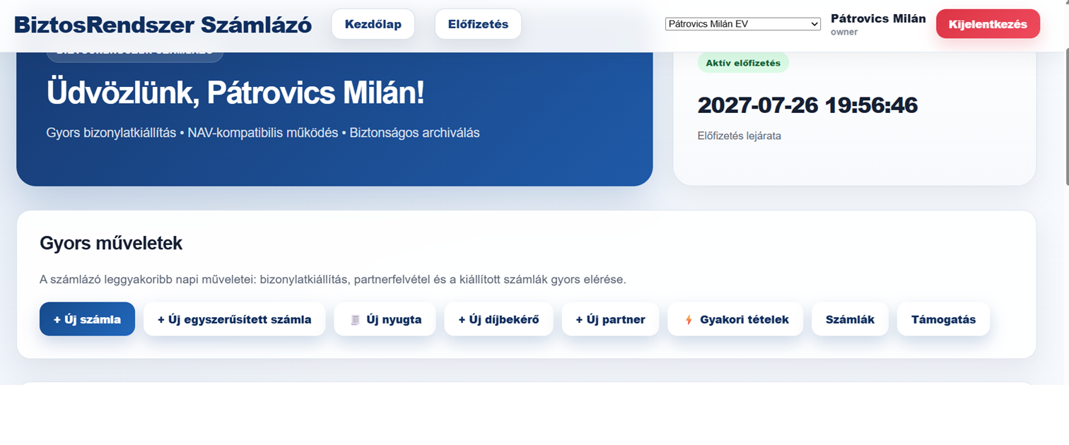 BiztosRendszer alkalmazás képernyőkép 2